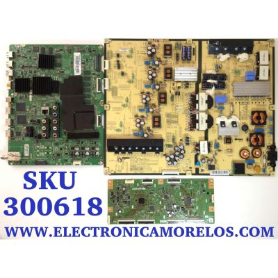 KIT DE TARJETAS PARA TV SAMSUNG / MAIN BN94-08068A / BN41-02205C / BN97-09003J / T-CON RUNTK5599TPZZ / RUNTK5599TP / 0146FV / FUENTE BN44-00762A / BN4400762A / PSLF301G06A / MODELO UN60HU8550FXZA